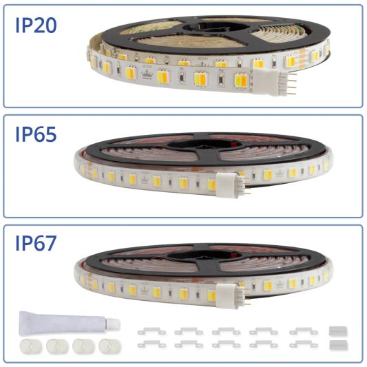 6 Meter Dual White LED Streifen Premium mit 60+60 LEDs | Einzelner Streifen