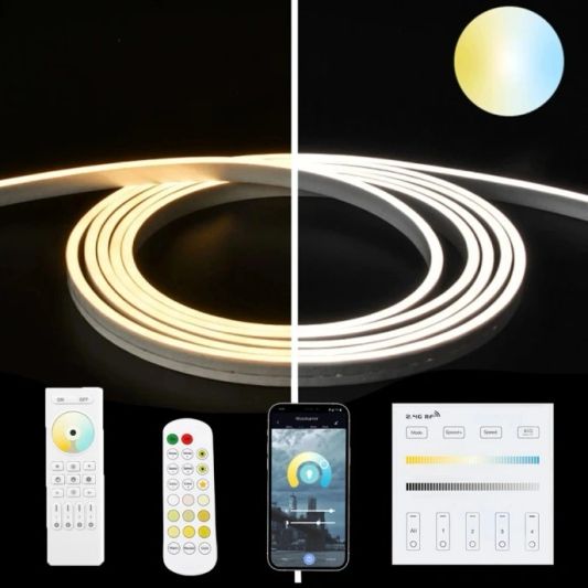 1 Meter LED Flex Dual White Midi gerade - komplettes Set Beleuchtung