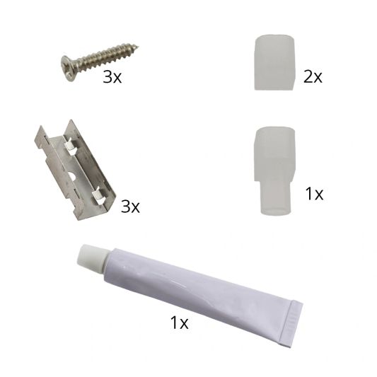 1 Meter LED Flex Warmweiß Midi Top View - komplettes Set Beleuchtung