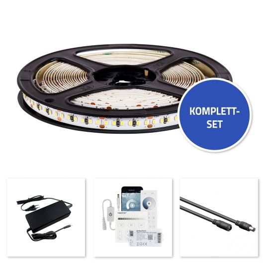 1 Meter LED Streifen Neutralweiß | Komplettset |PRO 240 LEDs p/Meter