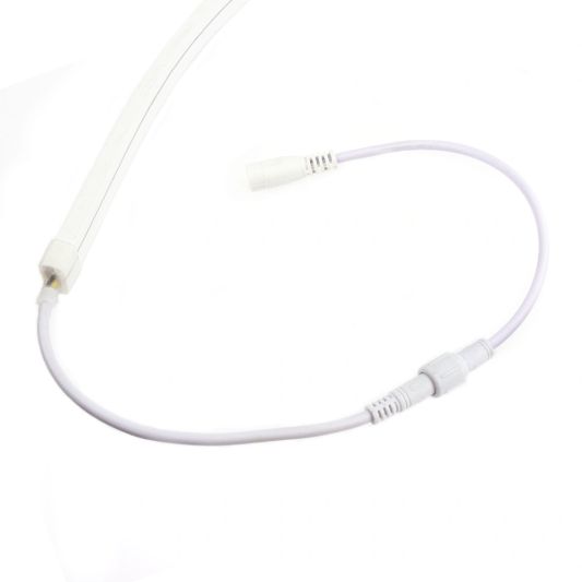 9 Meter Neon LED Flex Midi gerade Warmweiß - komplettes Set Neon Beleuchtung