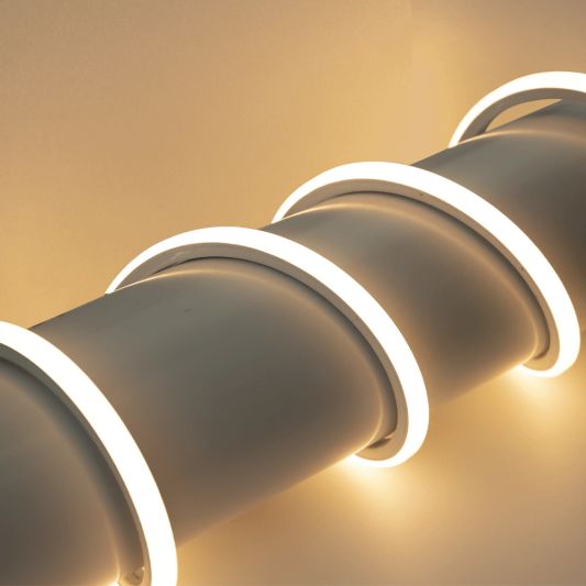 5 Meter Neon LED Flex Warmweiß Midi Top View - Einzelner Streifen