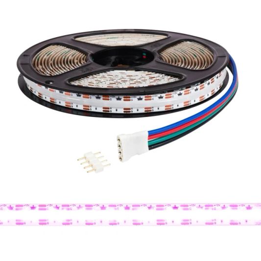 1 Meter RGB led Streifen COB mit 800 LEDs p/m - komplettes Set
