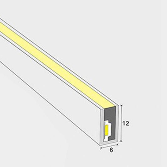 6 Meter RGB Neon Flex Midi gerade - komplettes Set Neon Beleuchtung mit Erdspieß