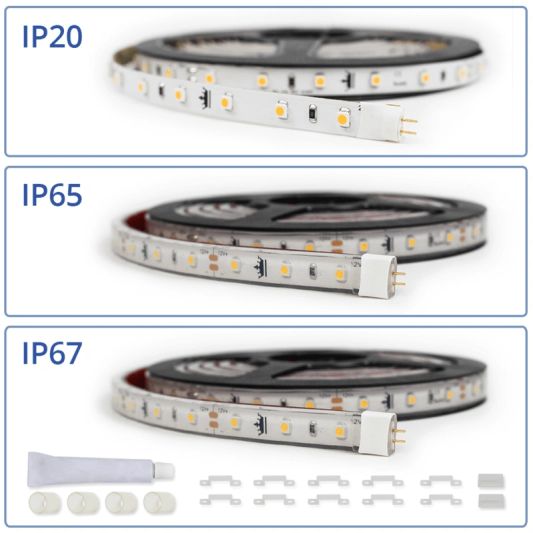 Led Streifen 10 Meter warmweiß - Komplettes Set Basic Plus - 128 Leds pro Meter