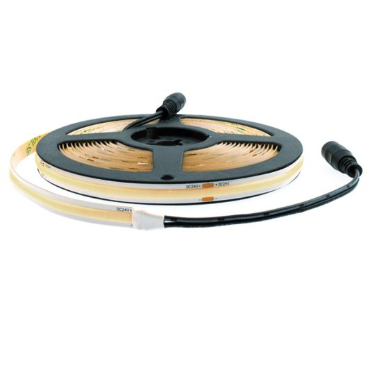 10 Meter Neutralweißer LED Streifen COB mit 384 LEDs p/m - komplettes Set
