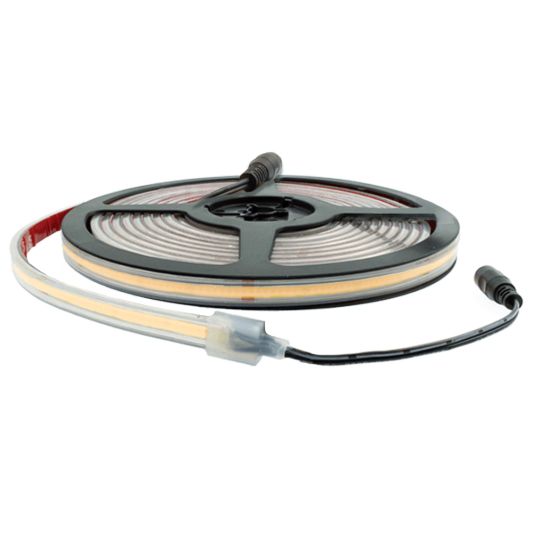 10 Meter Neutralweißer LED Streifen COB mit 384 LEDs p/m - komplettes Set