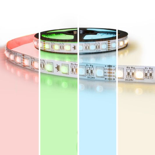 10 Meter RGBW LED Streifen Premium mit 720 LEDs - Lose Streifen