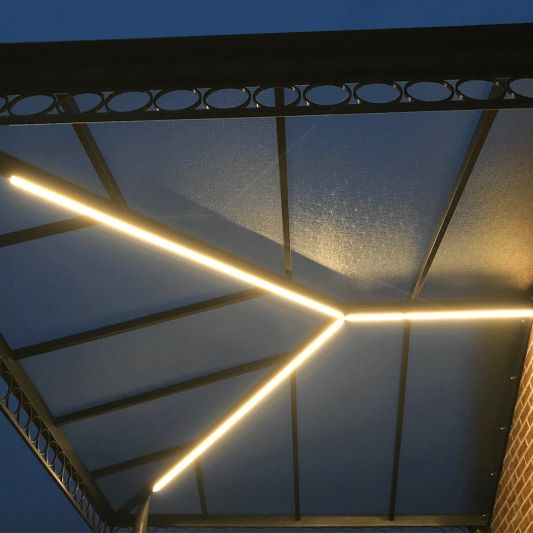13 Meter Warmweißer LED Streifen für Außen komplettes Set