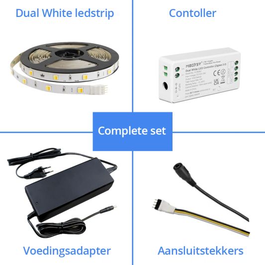 11 Meter komplette Set Dual White LED -Streifen mit Zigbee -Steuerung