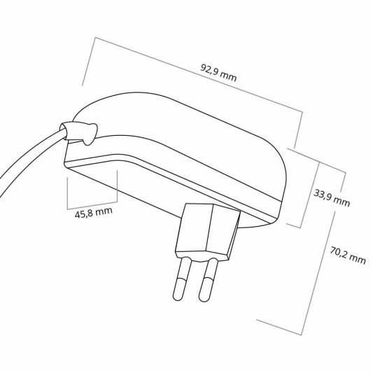 24 Watt - 24 V / 1A -Adapter für LED -Streifen