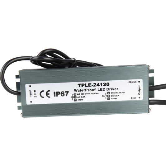 120 Watt - 24V / 5A wasserdichter Adapter für Zigbee Außenbeleuchtung