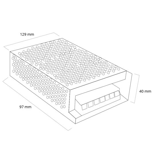 120W - 12V / 10A professionelle Stromversorgung für LED Streifen