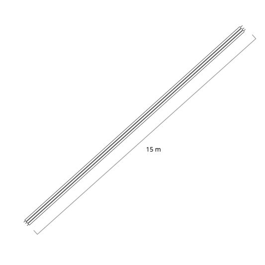 15 Meter loses Dual White LED Streifen Kabel 3 Adern