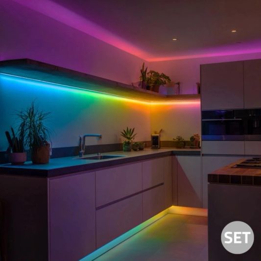 17,5 Meter WS2811 digitales RGB LED Streifen Set - Basic