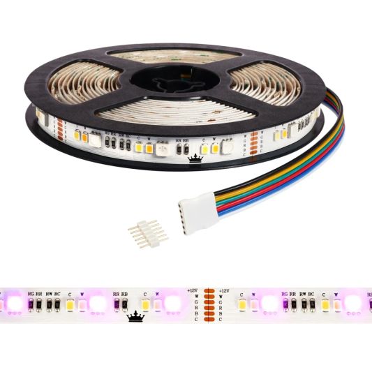 19 Meter komplette Set RGBWW -LED -Streifen mit Zigbee -Steuerung