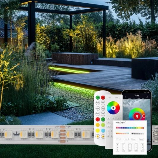 19 Meter RGBW LED Streifen für Außen komplettes Set