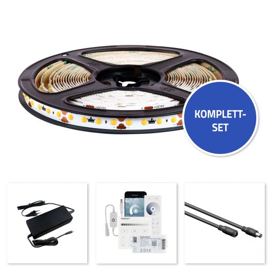 19M LED Streifen Neutralweiß | Komplettset | BASIC 128 LEDs p/m
