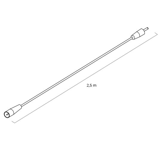 2,5 Meter Adapter Verlängerungskabel