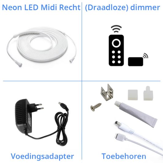 2,5 Meter LED Flex Dual White Midi gerade - komplettes Set Beleuchtung