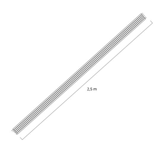 2,5 Meter loses RGBW Kabel