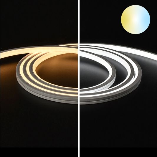 2,5 Meter Neon LED Flex Dual White Midi Top View - Einzelner Streifen