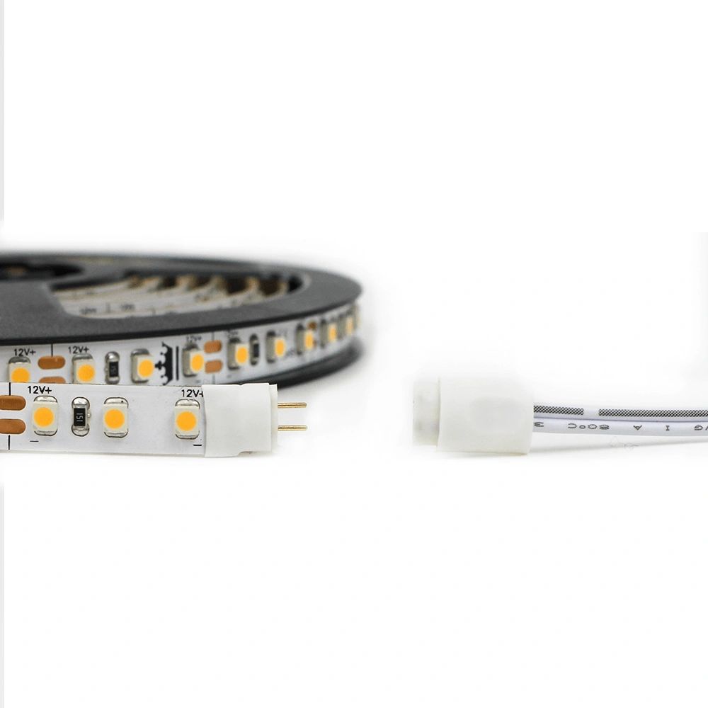 LED Strip Streifen Goldbraun (amber) – 2 Meter, 30 LED/m, IP20, Inkl. Netzteil & Hohlsteckerbuchse