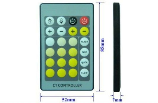 2 x einfarbiger Led Streifen 70 - 100 cm - komplett