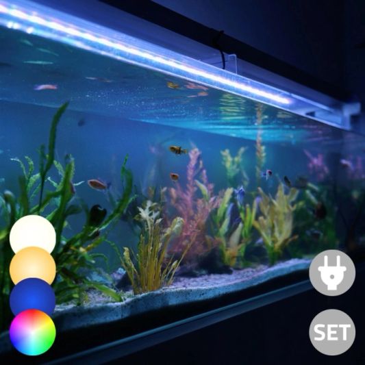 2 x RGB LED Streifen + 1 einfarbigen Streifen: 150 - 200 cm komplettes Set