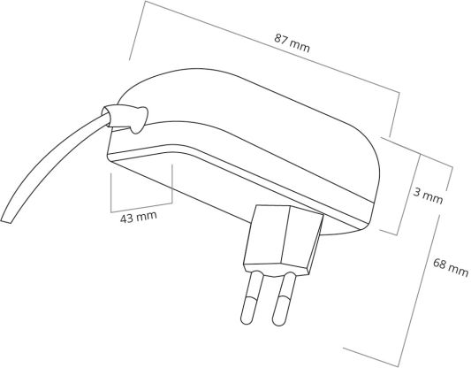 20 Watt - 5V / 4A Adapter für USB LED Streifen