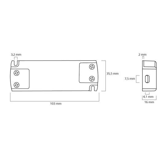 20W - 12V Professioneller kompakter LED Driver