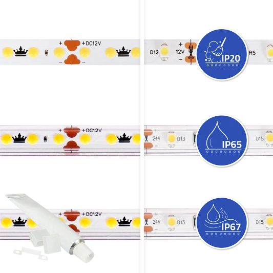 22 Meter komplettes weißer LED -Streifen mit Zigbee -Steuerung