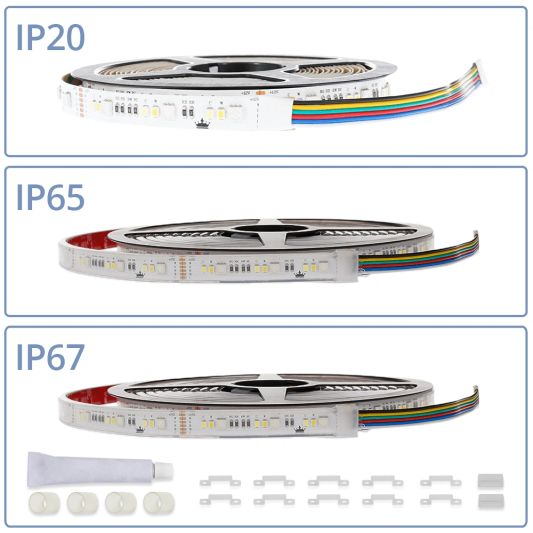 23 meter RGBWW led strip prime met 840 leds p/m - complete set