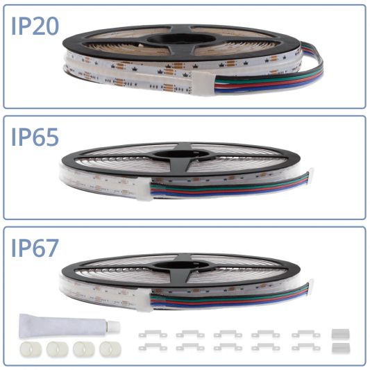 25 Meter RGBW LED Streifen Komplettset - Prime 896 LEDs P/M