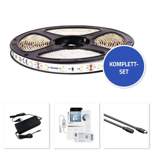 25M - 1500 LEDs Komplettset LED-Streifen Kaltweiß