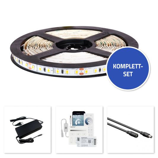 25M - 3000 LEDs Komplettset LED-Streifen Kaltweiß