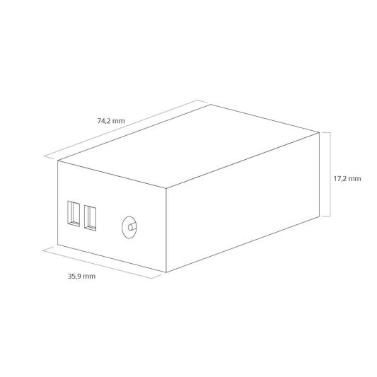3 Meter komplettes Set RGBW LED Streifen mit Zigbee Steuerung