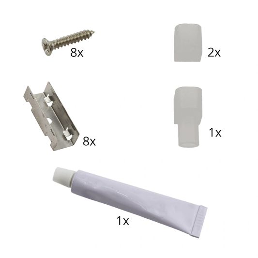 3 Meter LED Flex Warmweiß Midi Top View - komplettes Set Beleuchtung