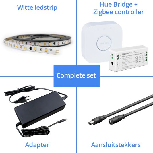 3 -Meter -LED -Streifen weißer Zigbee - Starter -Set
