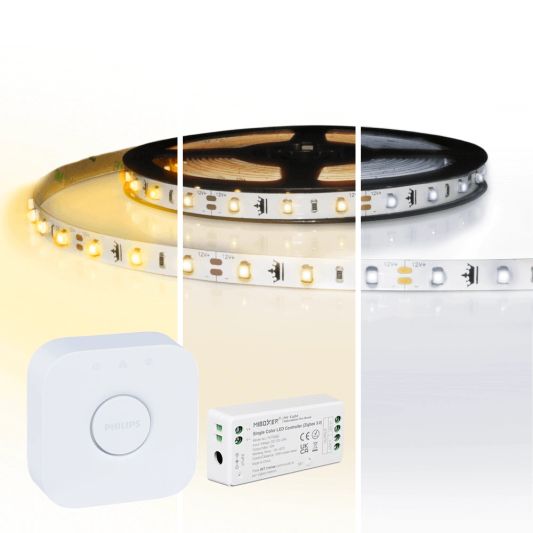 3 -Meter -LED -Streifen weißer Zigbee - Starter -Set