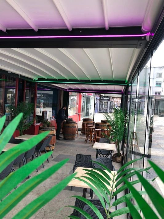 3 Meter RGB Neon Flex Midi gerade - komplettes Set Neon Beleuchtung mit Erdspieß