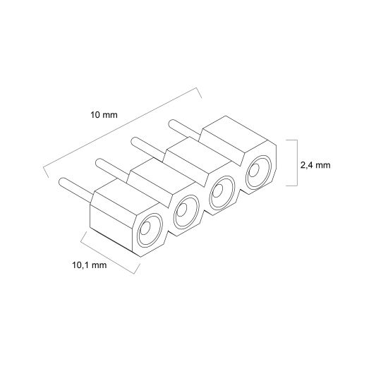 3 x Dual White Stecker Typ Frau