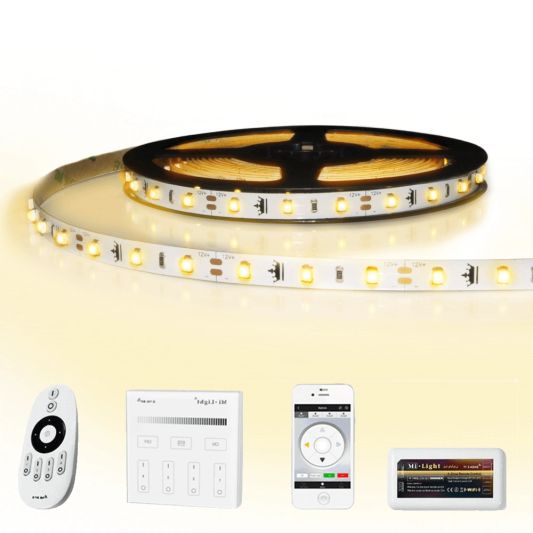Led Streifen 30 Meter warmweiß - Komplettes Set Basic Plus - 128 Leds pro Meter