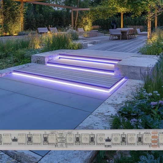 4 Meter RGB LED Streifen Einzelner Streifen für außen