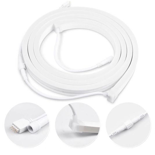 4 Meter RGB Neon LED Flex Maxi gerade - komplettes Set Neon Beleuchtung