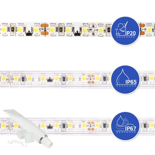 40M - 4800 LEDs Komplettset LED-Streifen Kaltweiß