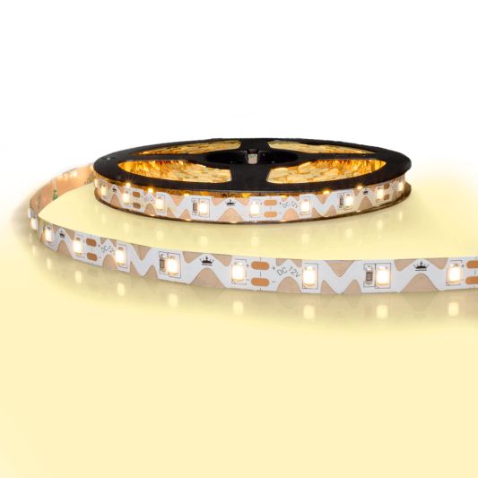 5 Meter biegsamer LED Streifen IP20 12V - 2700K Warmweiß - 60 Led's p/m