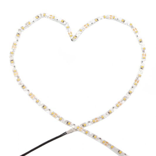 5 Meter biegsamer LED Streifen IP20 12V - 3000K Warmweiß - 60 Led's p/m