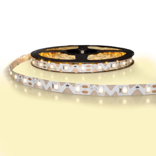 5 Meter biegsamer LED Streifen IP20 12V - 3000K Warmweiß - 60 Led's p/m