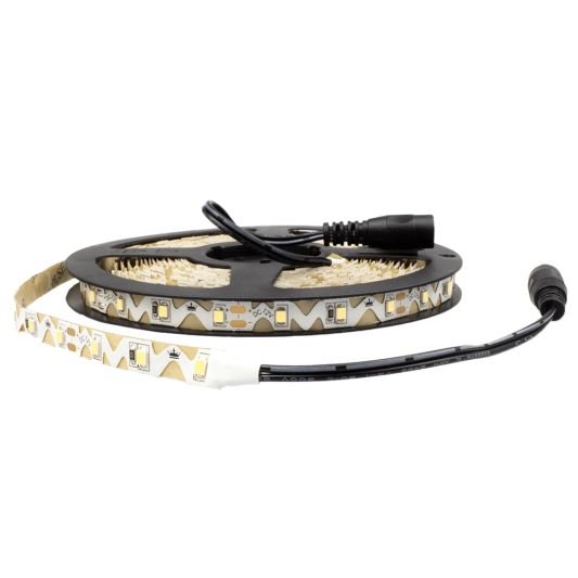 5 Meter biegsamer LED Streifen IP20 12V - 6500K Kaltweiß - 60 Led's p/m